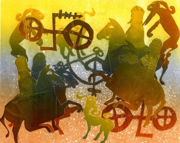 Detail of Evening by Gloria Wallington