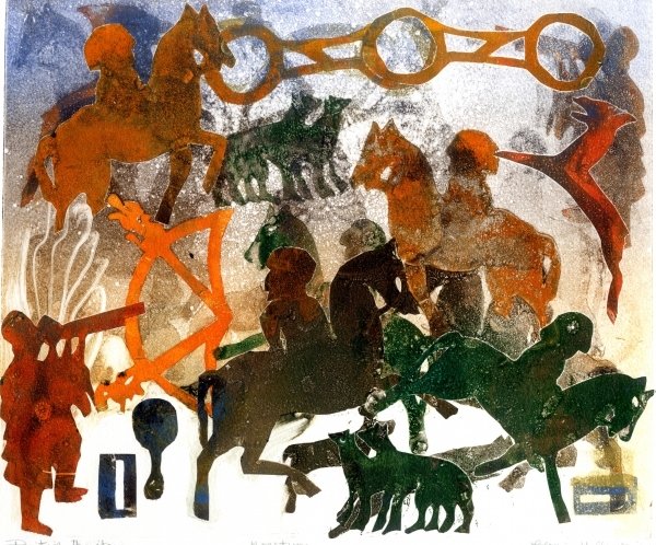 Detail of Pictish Heritage by Gloria Wallington