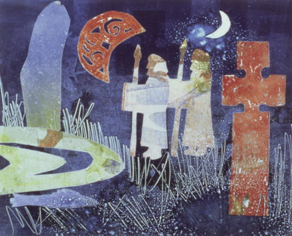 Detail of Midsummer Night, 1994 by Gloria Wallington