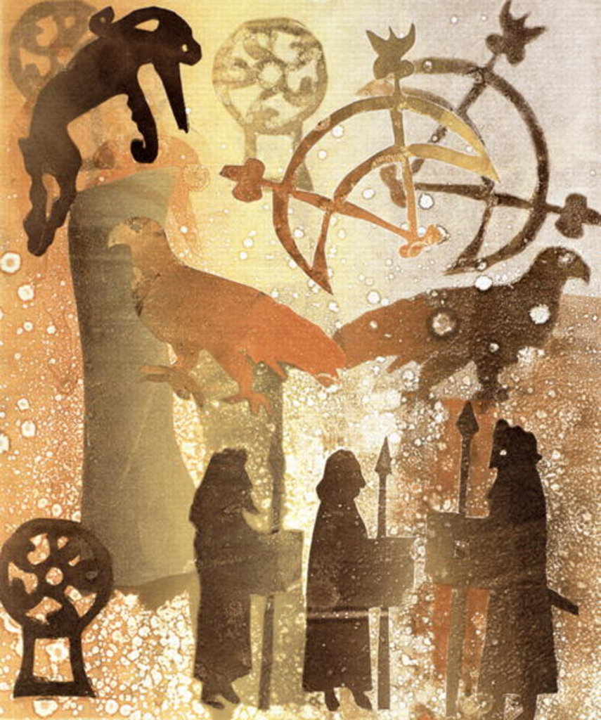 Detail of Birsay Ceremony, 1996 by Gloria Wallington