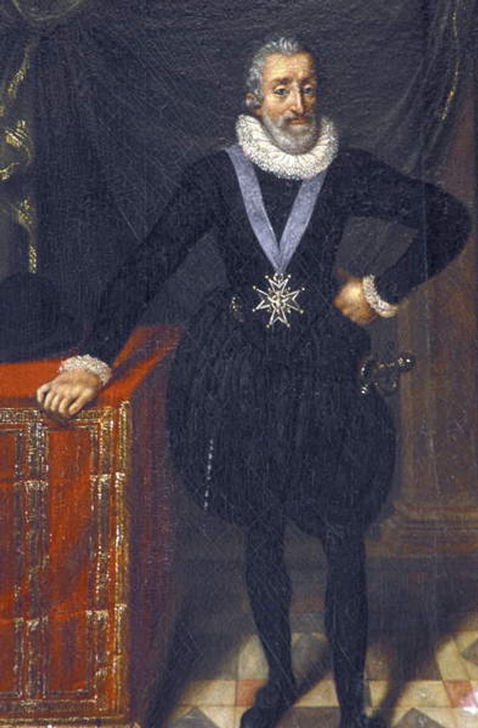 Detail of Portrait of Henri IV by Anonymous