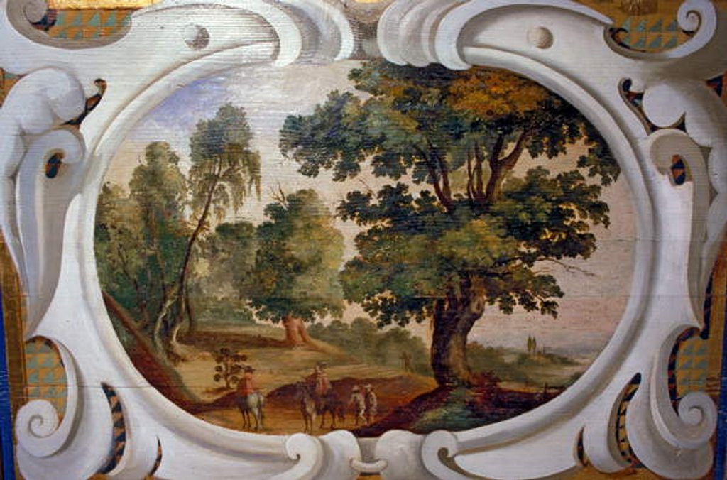 Detail of Loire Atlantique N* 043 - Chateau de Haute Goulaine - Painted wood by Anonymous