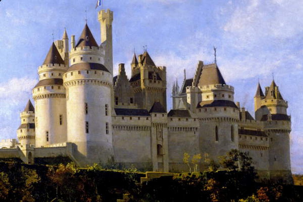 Detail of Landscape of Pierrefonds by Anonymous