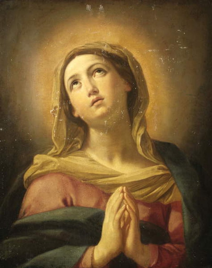 Detail of The Virgin Mary Praying by Unknown Artist