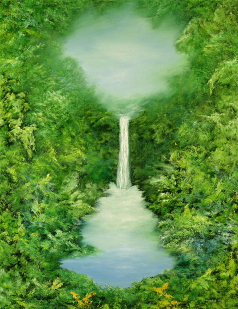 Detail of The Everlasting Rain Forest, 1997 by Hannibal Mane