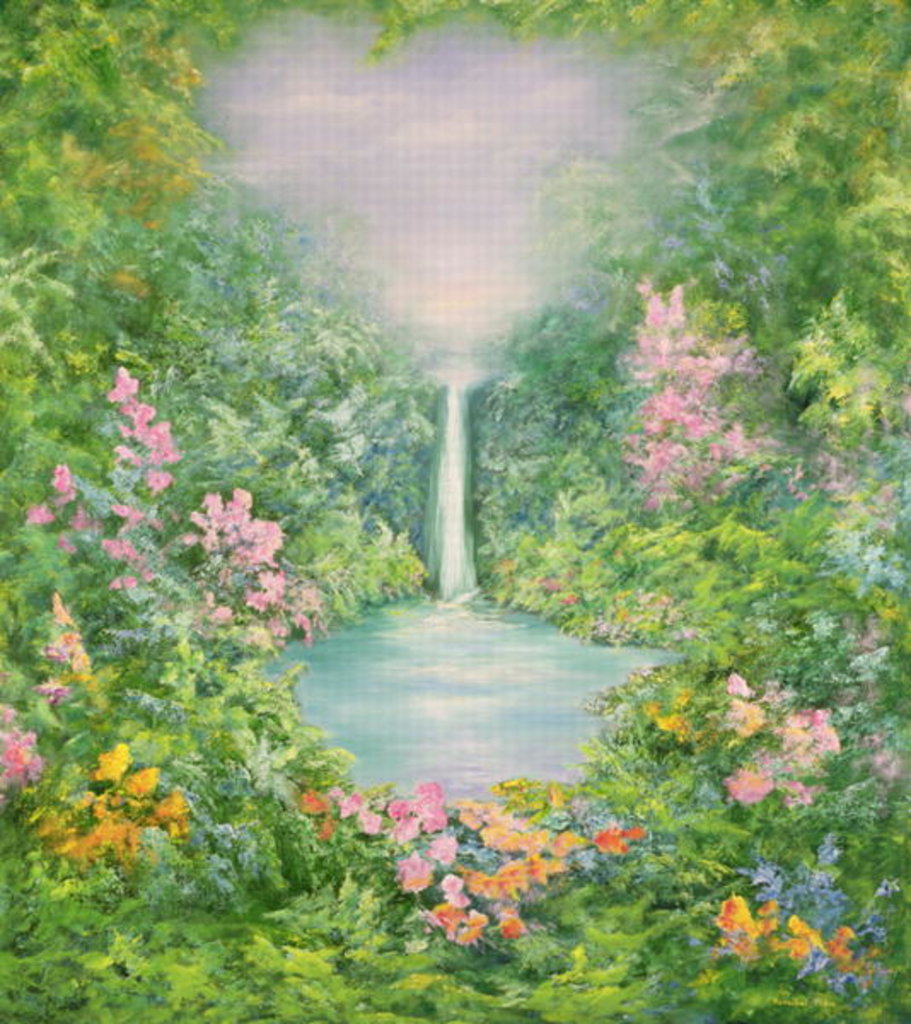 Detail of The Waterfall, 1997 by Hannibal Mane