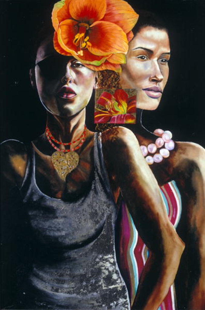 Detail of At the Club, 2003 by Hilary Dunne