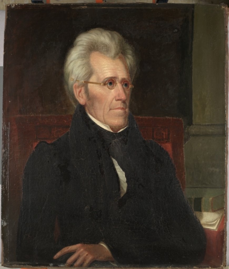 Detail of Andrew Jackson, c.1830 by Ralph Eleaser Whiteside Earl