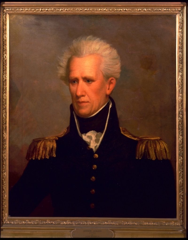Detail of Andrew Jackson by Jacob Eichholtz