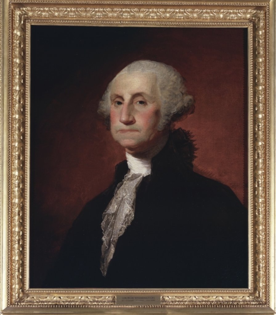 Detail of George Washington, 1797 by Gilbert Stuart