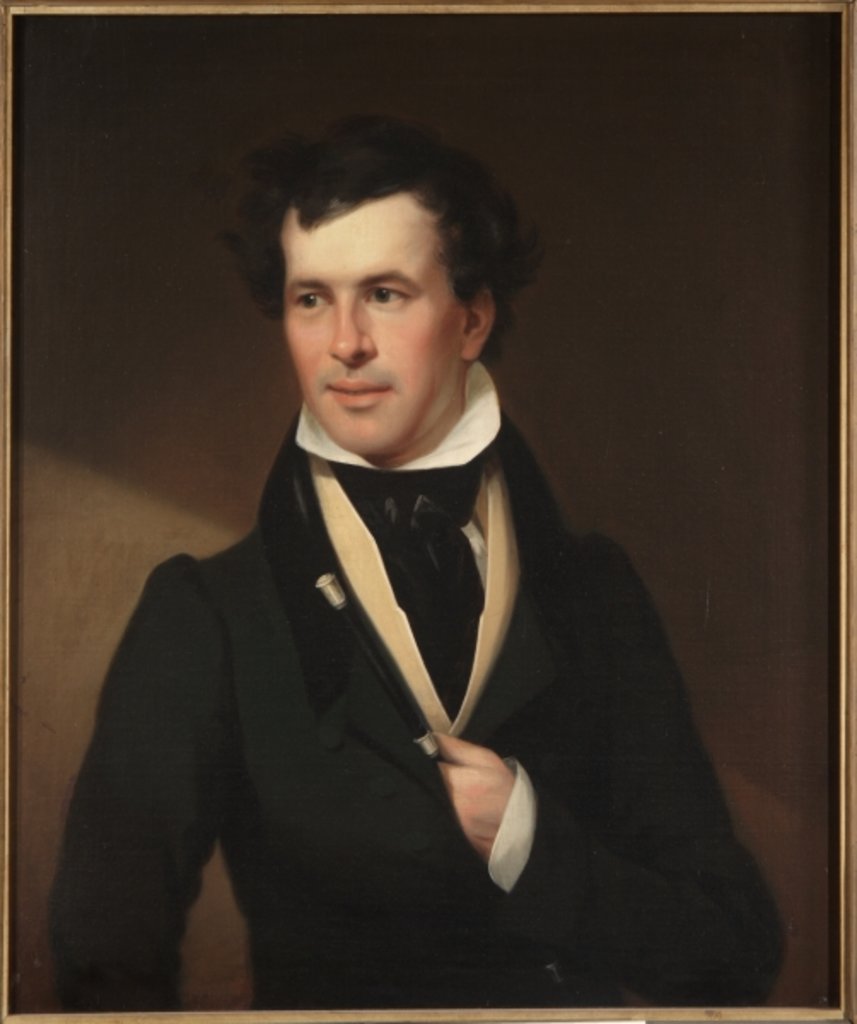 Detail of John Pendleton Kennedy, c.1825 by Philip Tilyard