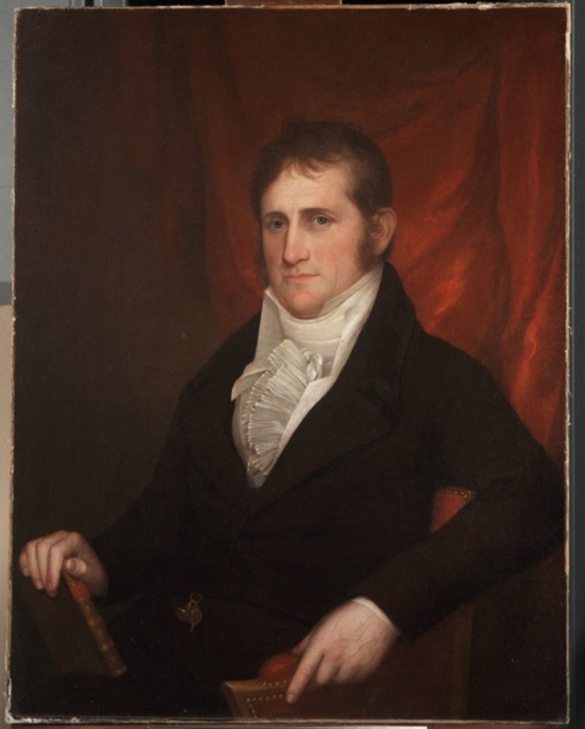Detail of William Flintham, c.1805 by James the Elder Peale