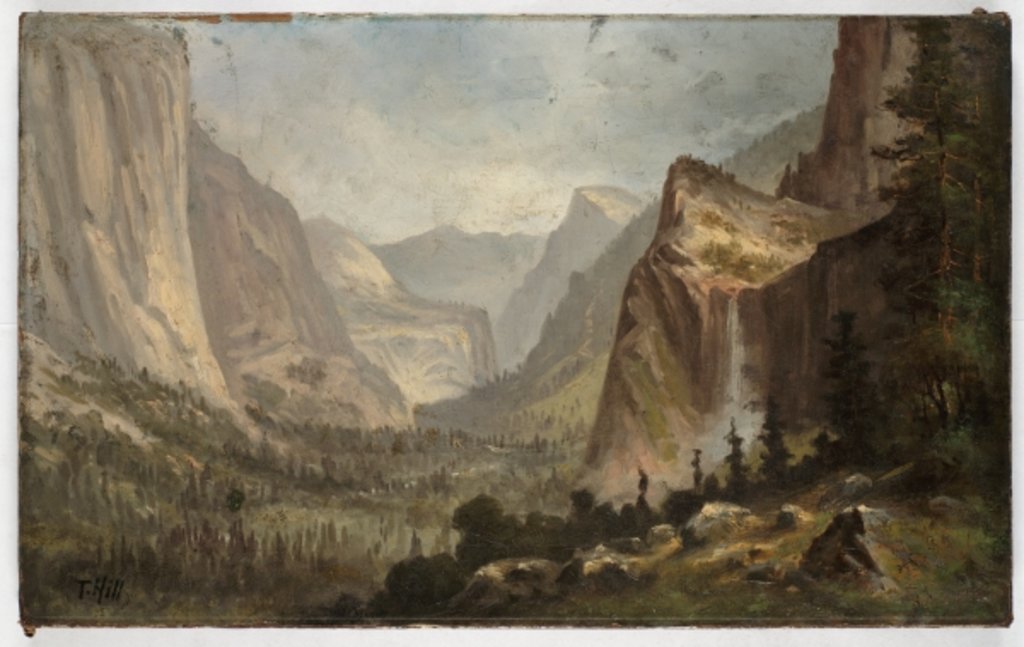 Detail of Yosemite by Thomas Hill
