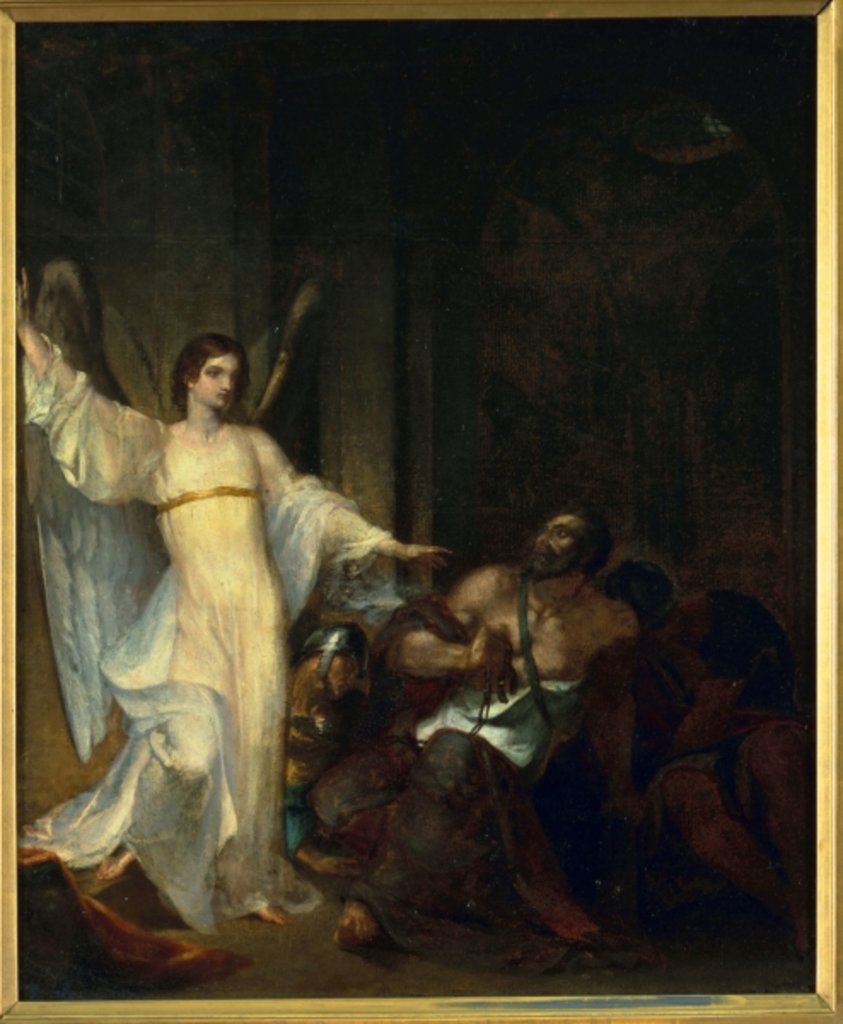 Detail of Angel Releasing St. Peter from Prison, c.1814 by Washington Allston