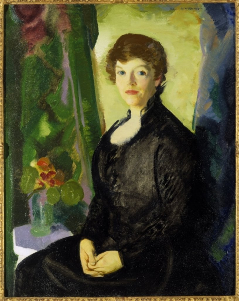 Detail of Portrait of Laura, July 1915 by George Wesley Bellows