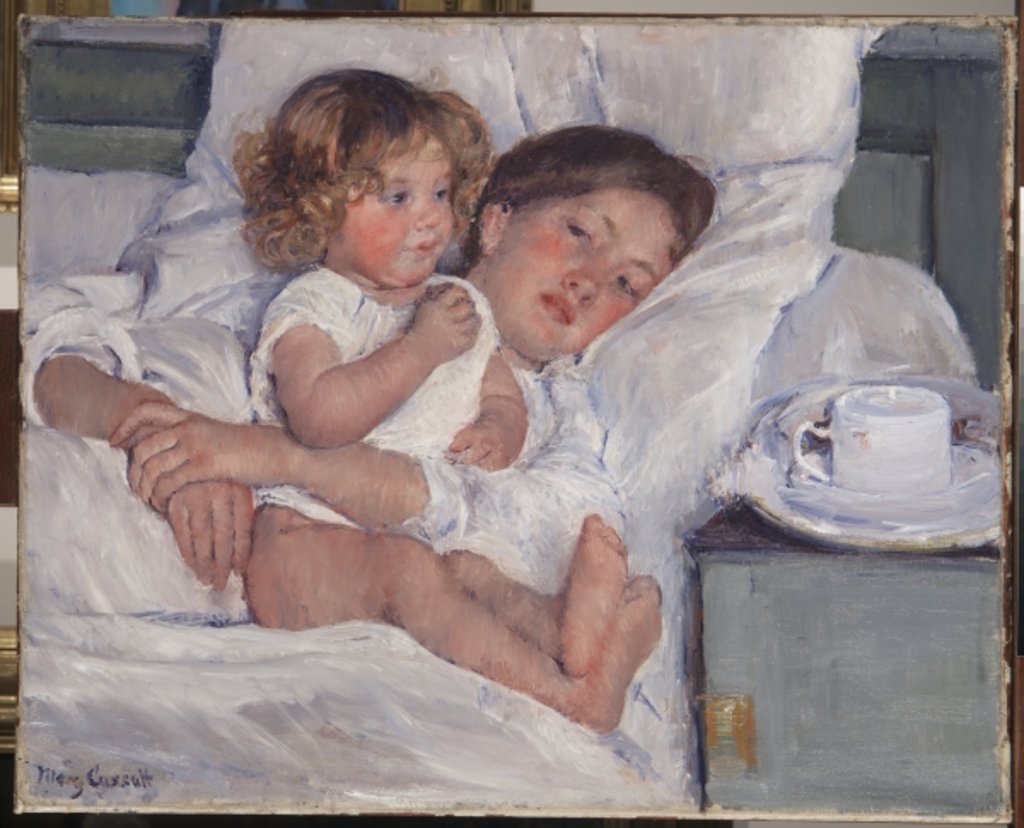 Detail of Breakfast in Bed, 1897 by Mary Stevenson Cassatt