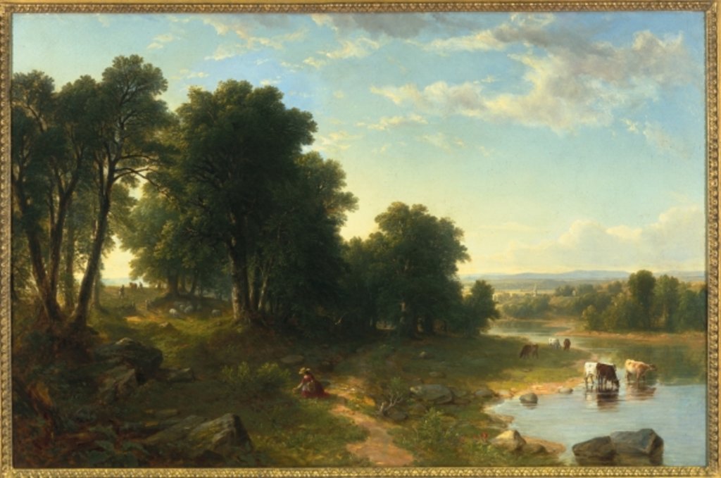 Detail of Strawberrying, 1854 by Asher Brown Durand