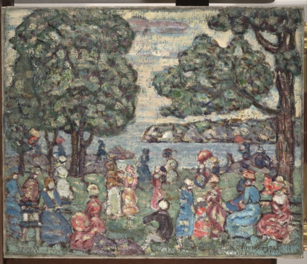 Detail of Park Scene, 1915 by Maurice Brazil Prendergast