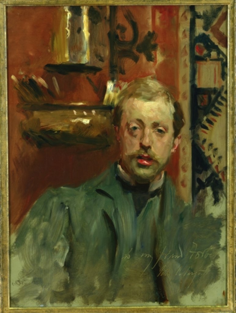 Detail of Charles Stuart Forbes, c.1882 by John Singer Sargent