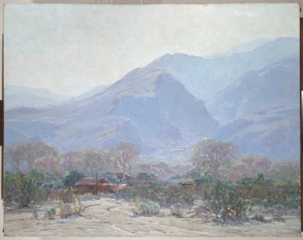 Detail of Palm Springs Landscape with Shack, 1925 by John Frost