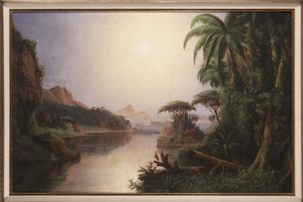 Detail of Tropical Landscape by Norton Bush