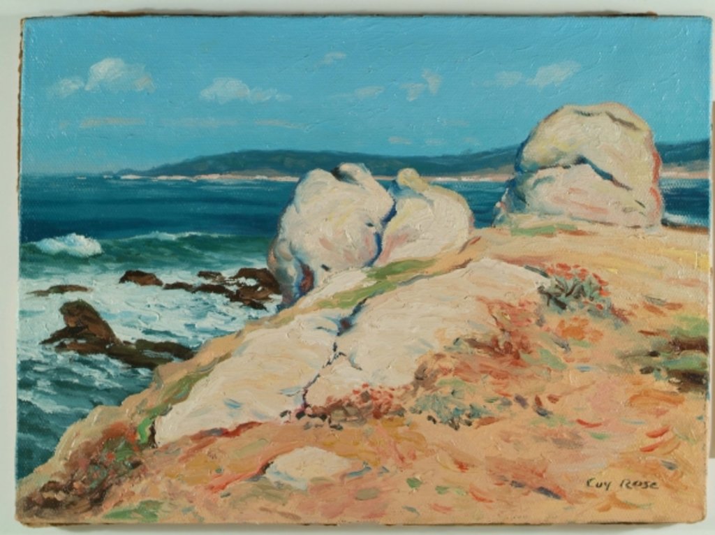 Detail of Monterey Coast by Guy Rose