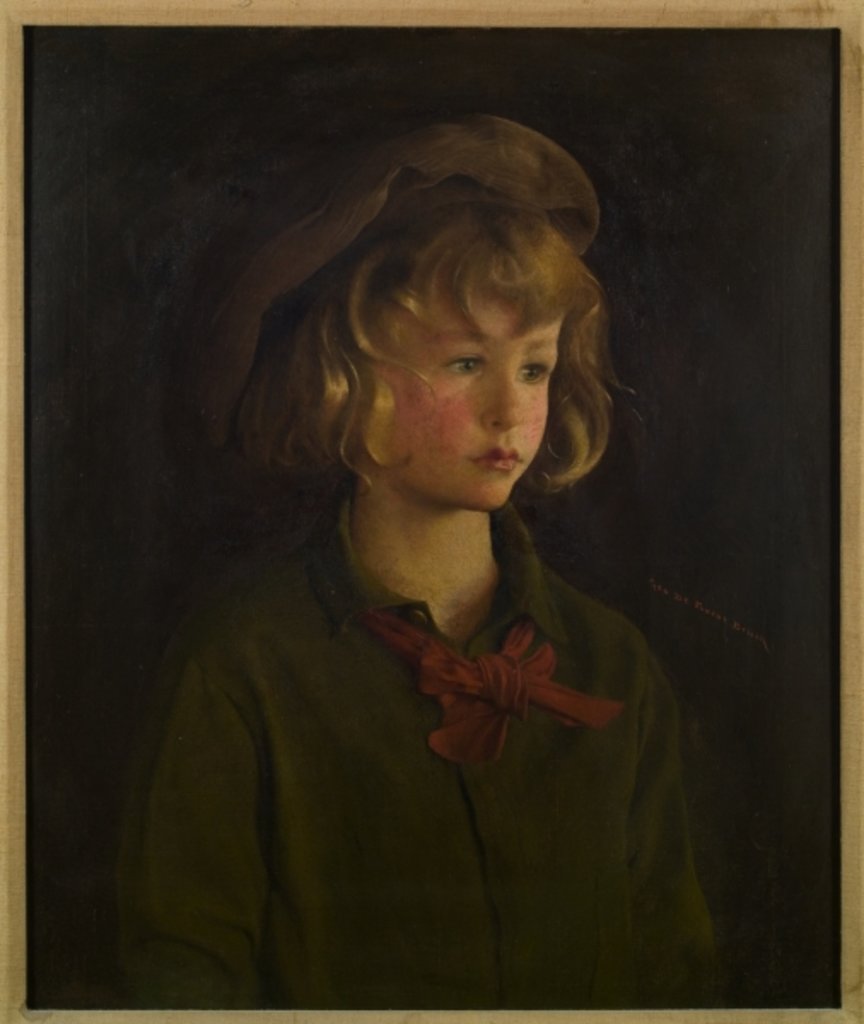 Detail of Boy's head by George de Forest Brush or Brusch