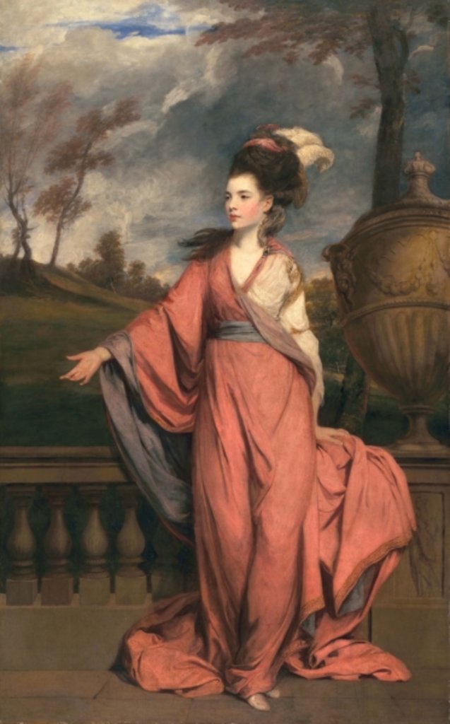 Detail of Jane Fleming, later Countess of Harrington, c.1778-79 by Joshua Reynolds