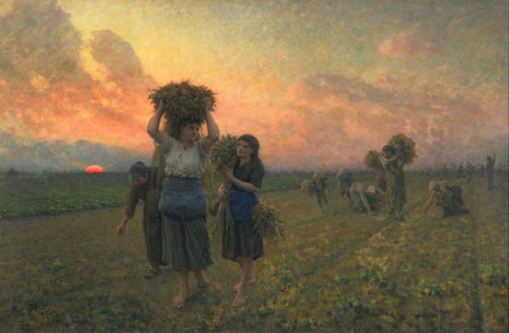 Detail of The Last Gleanings, 1895 by Jules Breton