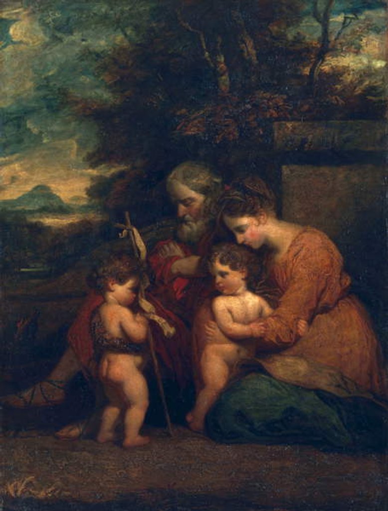 Detail of Holy Family by Joshua Reynolds