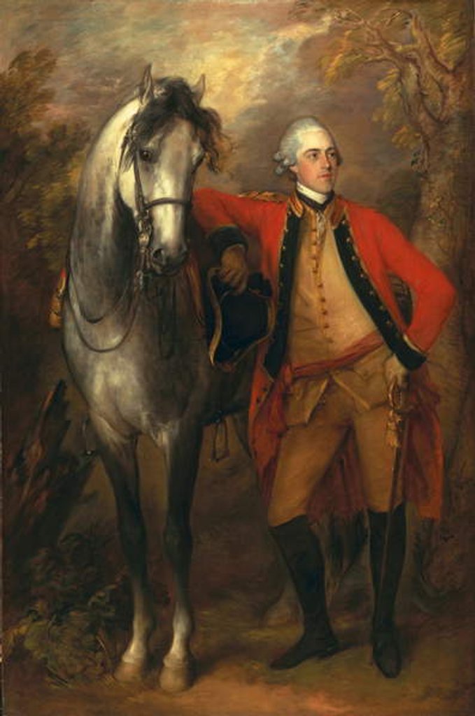 Detail of Edward, Viscout Ligonier, 1770 by Thomas Gainsborough