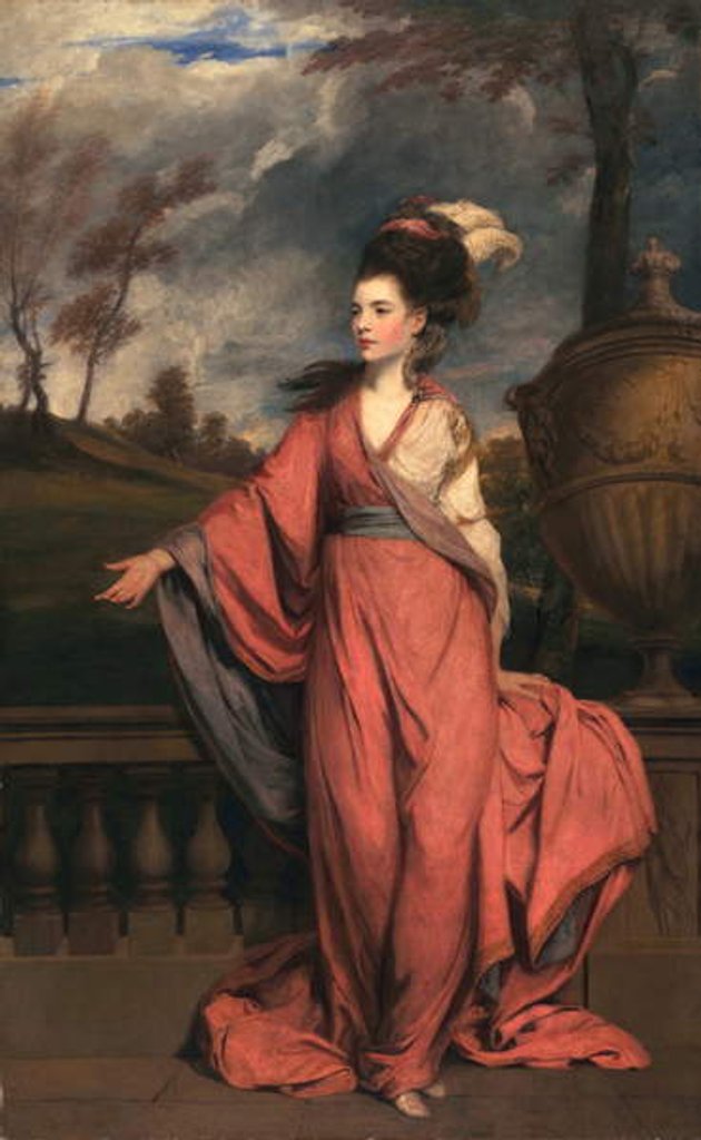Detail of Jane Fleming, later Countess of Harrington, c.1778-79 by Joshua Reynolds