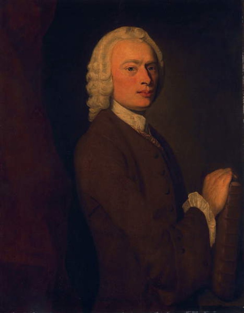 Detail of Unknown man, called Laurence Sterne by English School