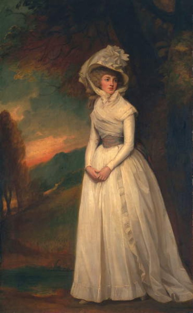 Detail of Penelope Lee Acton, 1791 by George Romney