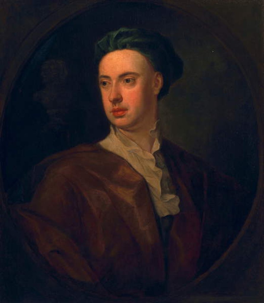 Detail of James Thomson, c.1726 by William Aikman