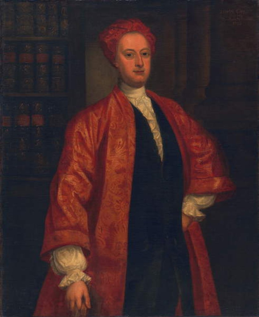 Detail of Unknown man, called John Gay by Jonathan Richardson