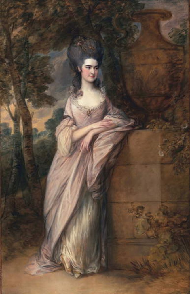 Detail of Henrietta Read, later Henrietta Meares, c.1777 by Thomas Gainsborough