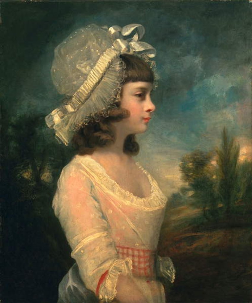 Detail of The Hon. Theresa Parker, later the Hon. Theresa Villiers, 1787 by Joshua Reynolds