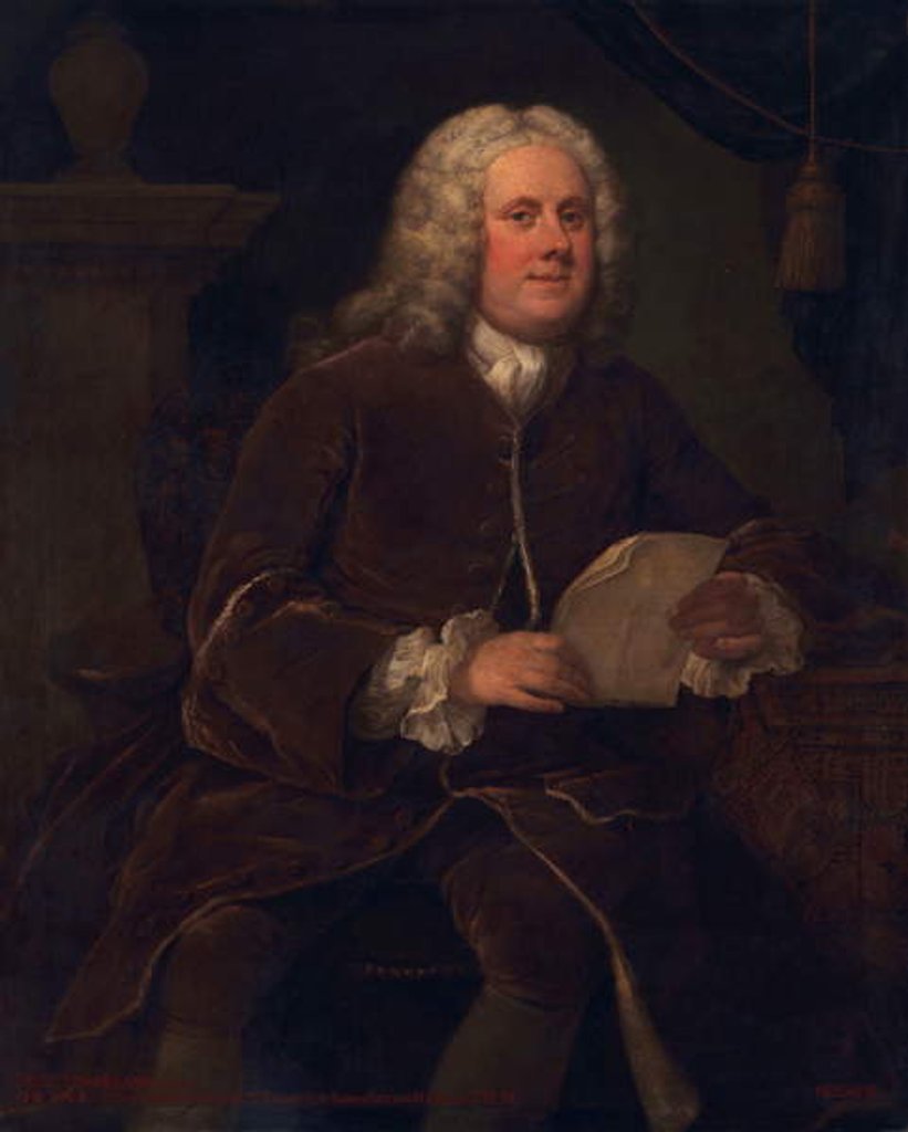 Detail of Frederick Frankland, c.1739-40 by William Hogarth