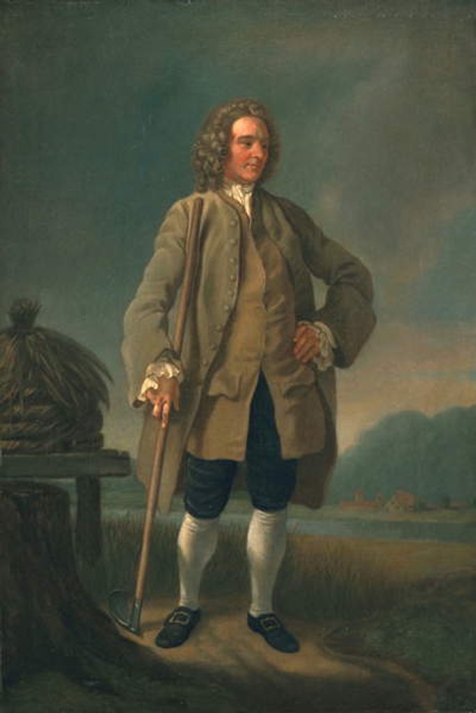 Detail of Industrious Farmer, c.early 1750s by Francis Hayman