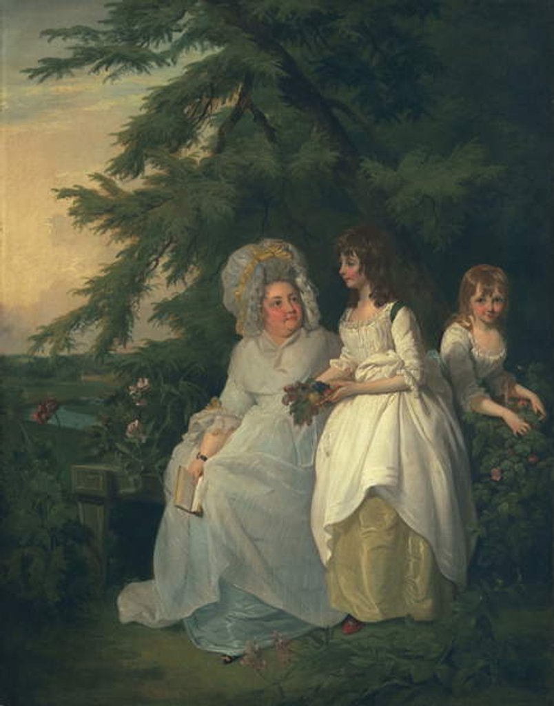 Detail of Mary Margaret Wood and two of her daughters, 1787 by Francis Wheatley