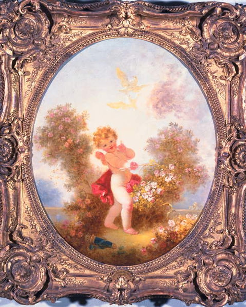 Detail of Cupid Among Roses, or Love the Sentinel, c.1775 by Jean-Honore Fragonard