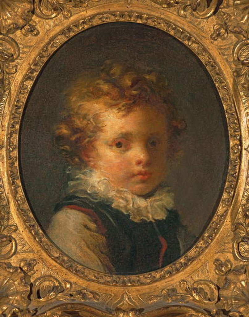 Detail of Head of a boy, c.1785 by Jean-Honore Fragonard