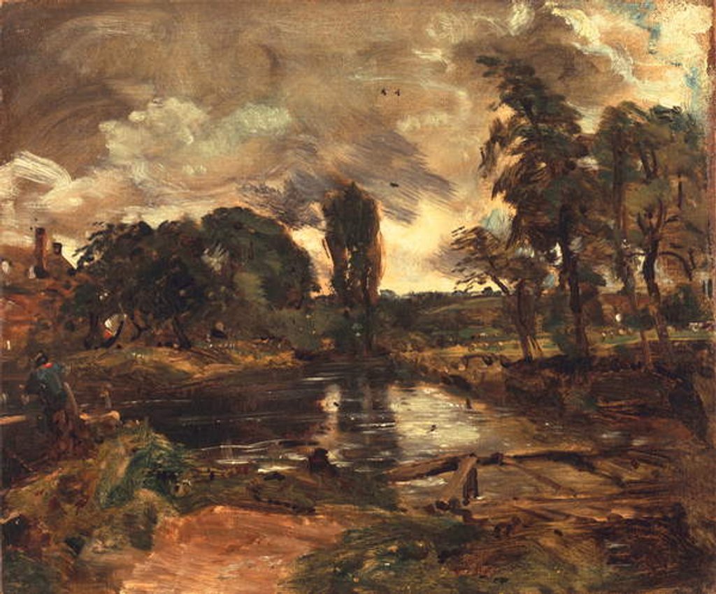 Detail of Flatford Mill from the Lock, c.1811 by John Constable