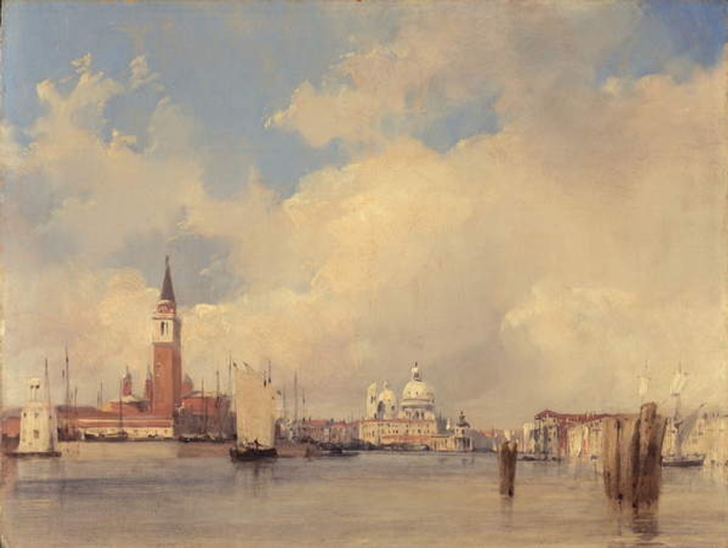 Detail of View in Venice, with San Giorgio Maggiore, 1826 by Richard Parkes Bonington