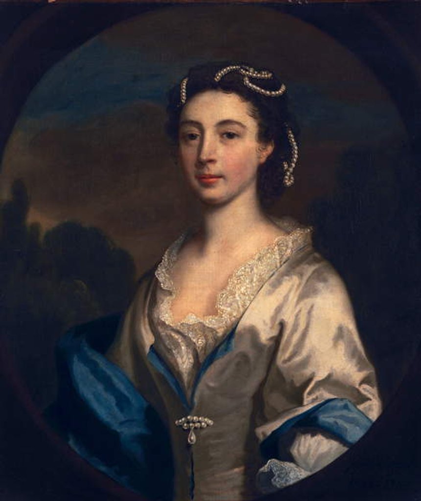 Detail of Frances West, 1742 by Joseph Highmore