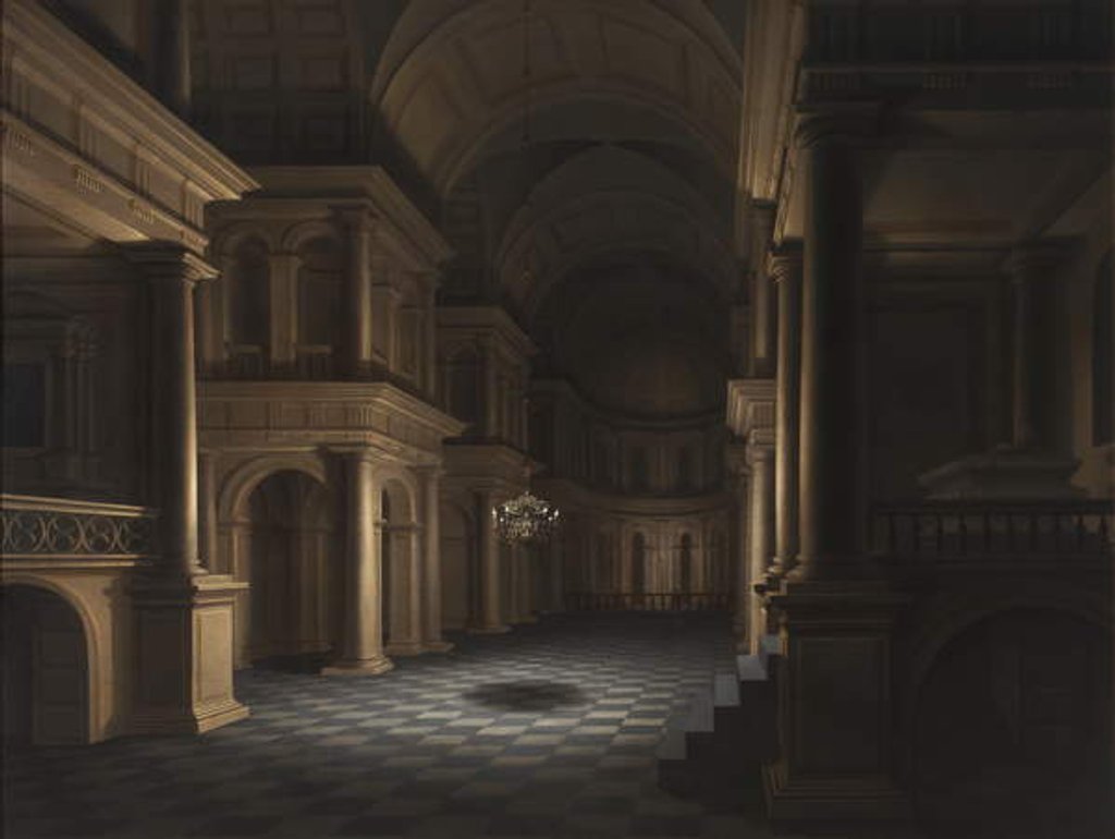 Detail of The Interior of a Church, c.1640-45 by Anthonie Delorme