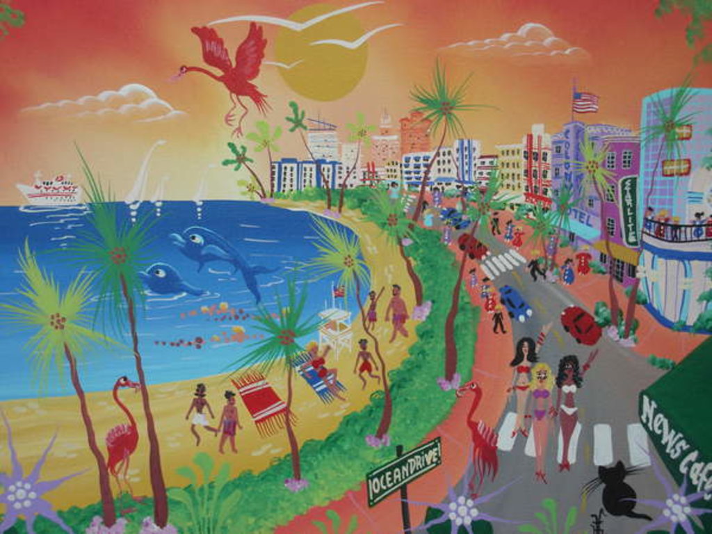 Detail of Oceandrive, Miami Beach, 2012 by Herbert Hofer