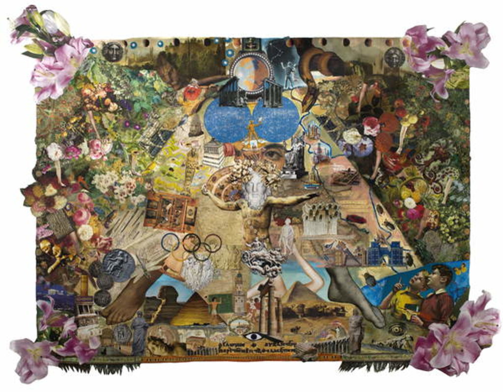 Detail of Seven Ancient Wonders of the World, 2012 by Deirdre Kelly