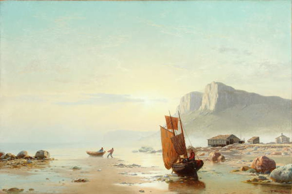Detail of Coast of Labrador, 1866 by William Bradford